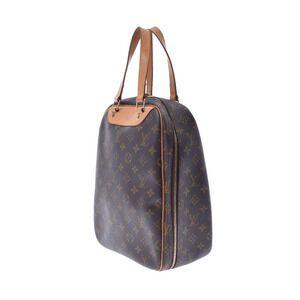 Louis Vuitton Canvas Monogram Handbag Excursion Brown